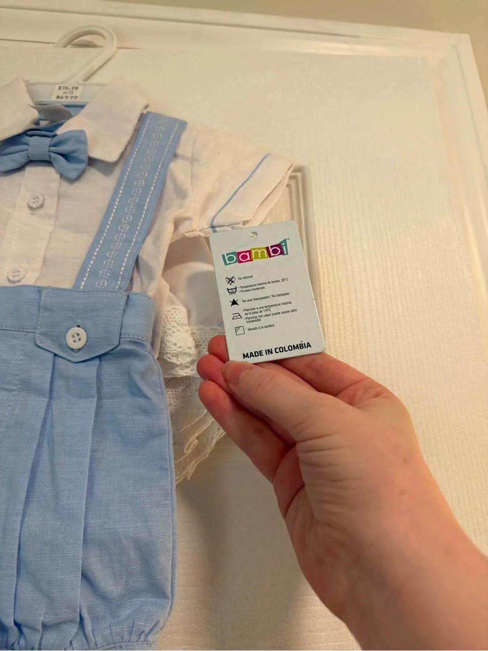 NEW 3 Piece Linen Newborn Boys Outfit- Romper, Hat, Flat Sheet Regalo de Dios